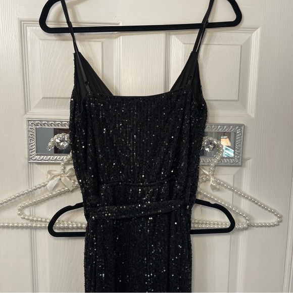 Elegant Black Sequin Jumpsuit XL Fashion Nova - Picture 11 of 13